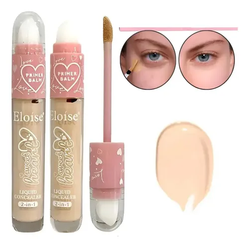 Corrector Doble Para Ojeras Cremoso + Barra Cubre Poros