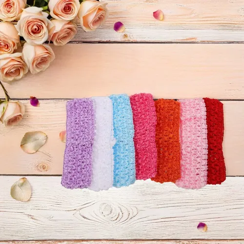 30 Pañuelos De Ganchillo Para Mujer, Diademas De Pelo Hippie 13.00×4.00×0.70cm