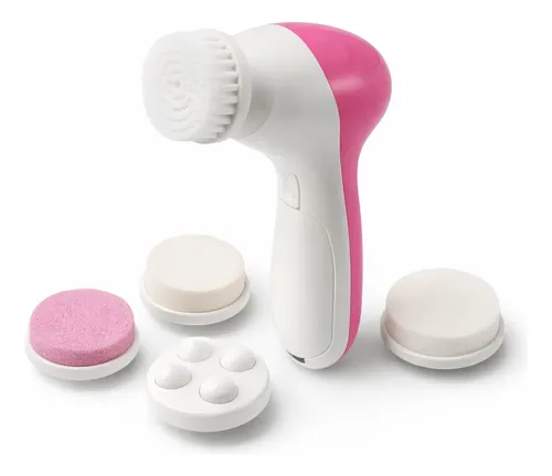 Cepillo Facial Electrico 5 En 1 Limpieza Masaje Exfoliante