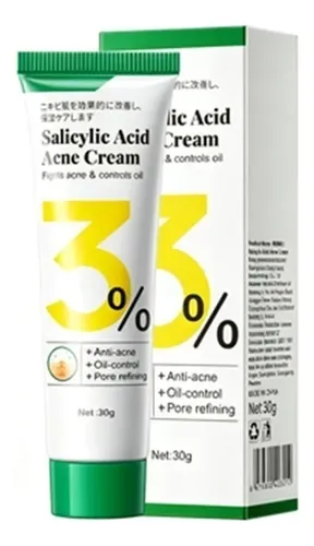 Crema Antiacné Con Ácido Salicílico 3% Hunmui 30g | Control