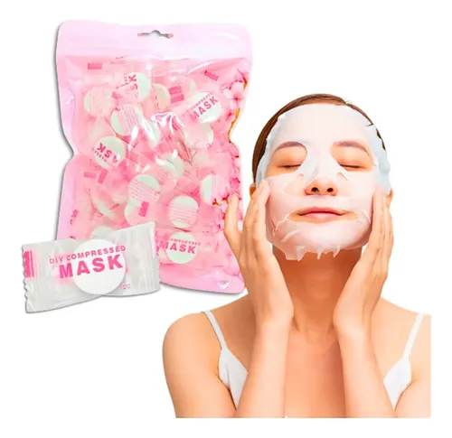 Mascara O Mascarilla Comprimida Facial Pastilla Cápsula X50 Tipo De Piel Normal