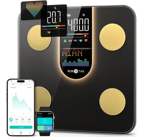 Smart Scale Runstar For Body Weight W/ 8-in-1 Va Display