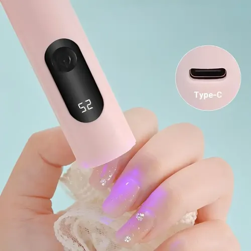 Lampara Uv Secado Uñas Manicura Recargable Visor