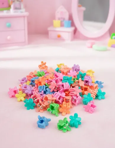 Mini Broche Pelo Nenas Hebilla Gancho Colores 50 Und X Mayor
