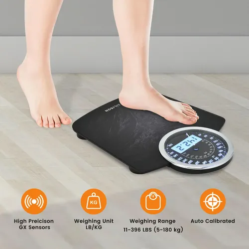 Balanza Digital Y Analogica Para Peso Corporal (181kg) C