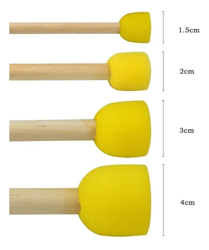 Juego De Esponjas Redondas De 120 Piezas, Herramientas De Pi