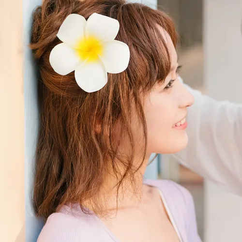20 Pinzas De Flor De Plumeria Accesorios Para El Cabello