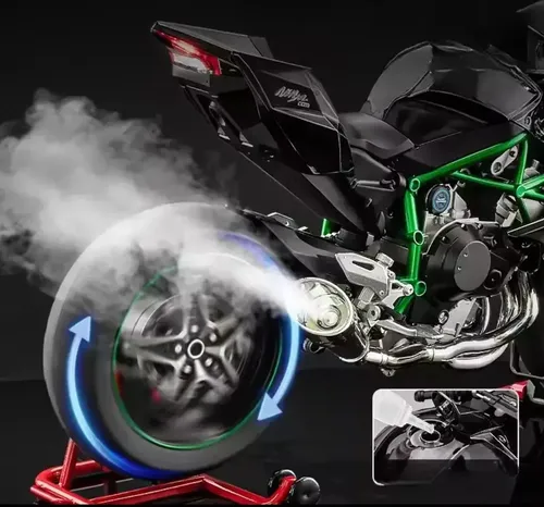 Wq Kawasakininja H2r 32cm Con Luz Sonido Y Movimiento .new