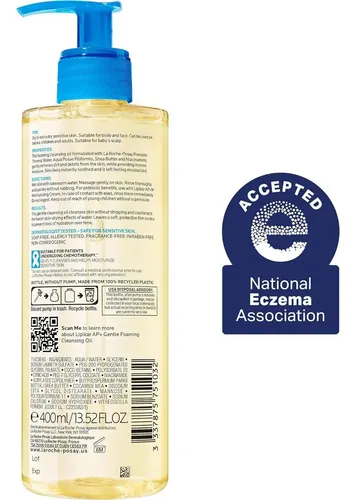 La Roche-posay Lipikar Ap+ Aceite Limpiador Suave 400ml