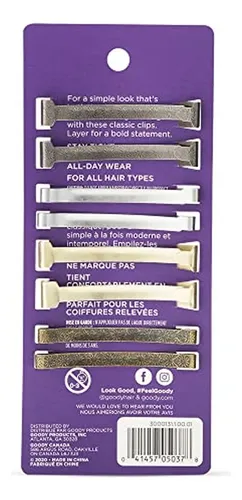 Horquillas Para El Cabello Goody Stay Tight, 8 Unidades, Var