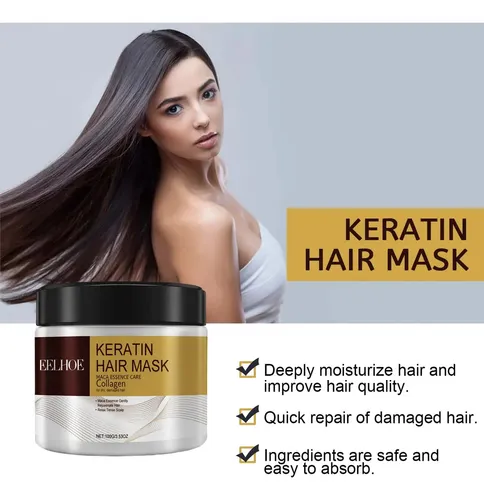 B Mascarilla Capilar De Keratina Eelhoe Con Colágeno