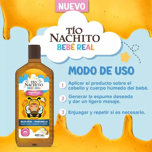 Tio Nachito BB.SH. Jalea+Manzanilla x 400 ml