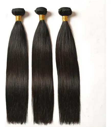 Extensiones De Cabello Humano Liso 10 Pulgadas Trama Maquina