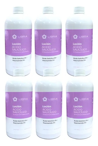 Loción Acido Salicílico 2% Niacinamida 3% 500ml Libra X 6u