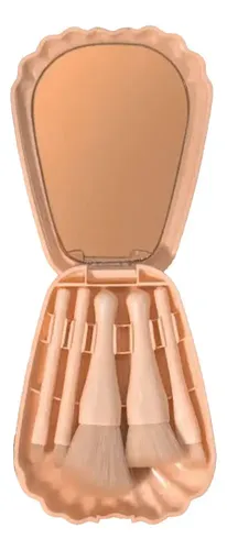 Set De Brochas Cosméticas Con Espejo, Portátil, For Maquill