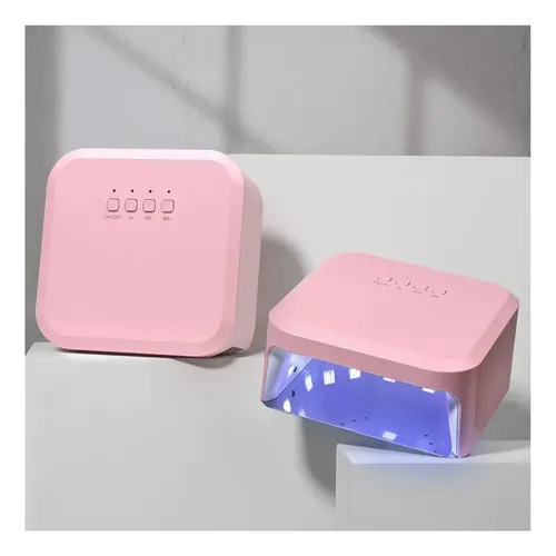 Cabina Lámpara Uv Led 48w City Girl Uñas Gelificadas Lila