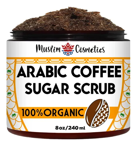 Exfoliante De Café Muslim Cosmetics 240ml Orgánico Con Acei