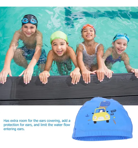 Gorro De Natación Con Dibujos Animados, Gorro De Natación De