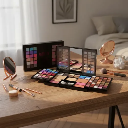 Paleta De Maquillaje 82 Sombras + 4 Rubores + 2 Polvos