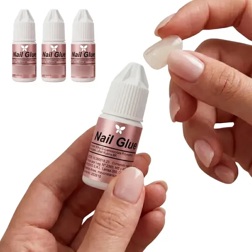 Pegamento Uñas Press On Postizas Autoadhesivas Nails Glue X3