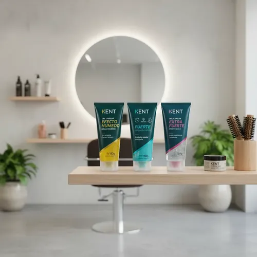 Combo Gel Capilar Kent X3 Efecto Húmedo Extra Fuerte 150g