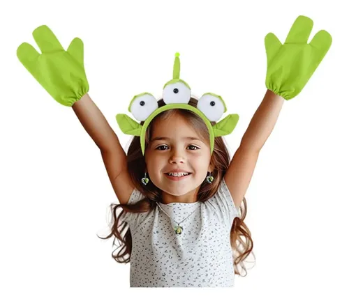 Diadema De Monstruo Verde, Accesorio For Niños Y Xcdh