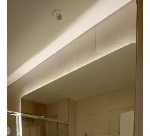 Espejo Baño Decorativo Rectangular Moderno Luz Led 50×60 Cm