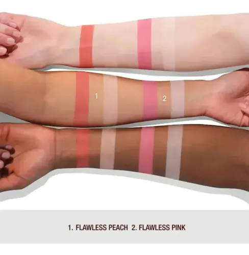 Paleta Facial En Tono Melocotón, Acabado Luminoso Natural