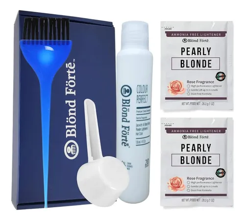 Kit De Decoloración Sin Amoníaco Blond Forte 20 Volumen