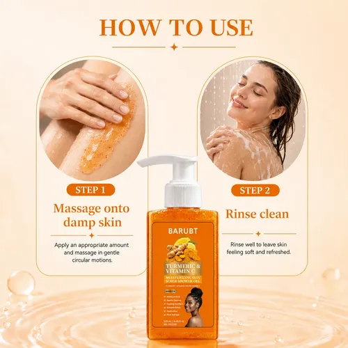 Gel De Ducha Barubt Cúrcuma Y Vitamina C 120ml
