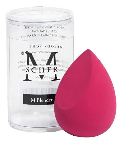 Esponja De Maquillaje Biselada Base Rubor Contorno M Blender Fucsia
