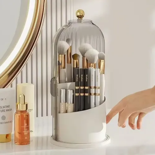 Organizador Giratorio De Brochas Maquillaje Y Skin Care