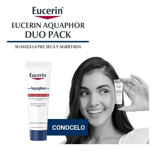 Pack X2 Pomada Reparadora Acelera la Regeneración de la Piel 10ml Euce Aquaphor