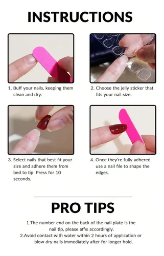 Uñas Postizas Press On Para Pies Reutilizables Las Mejores!