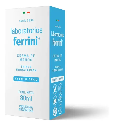 Ferrini Crema Para Manos Efecto Seco 30ml Triple Hidratacion