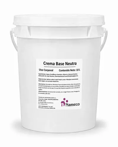 Crema Base Neutra – Nameco – 10 Litros