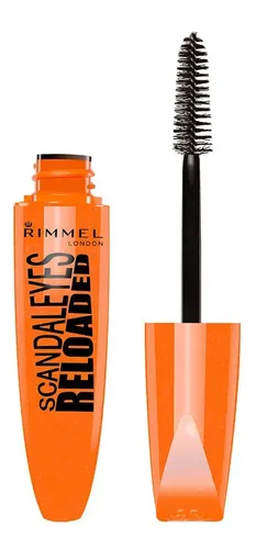 Máscara De Pestañas Rimmel Scandaleyes Reloaded 12ml Color Black