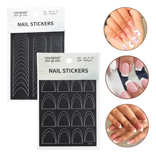 Stickers Para Uñas Francesitas Formas Deco Nail Cherimoya 004