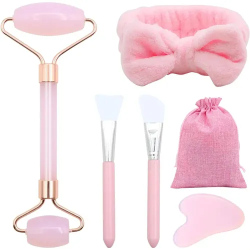 6 En 1gua Sha Facial Rodillo De Jade, Rodillo Masaje Facial+