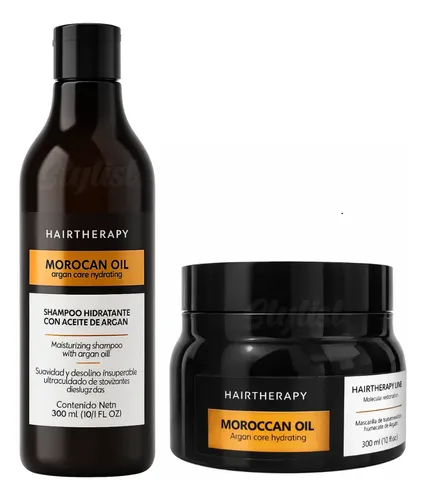 Shampoo + Máscara Morocan Oil Argán Hairtherapy 300ml