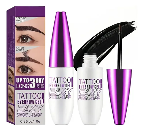 Gel Tinte Cejas Peel Off 2 Piezas, Impermeable, Tono