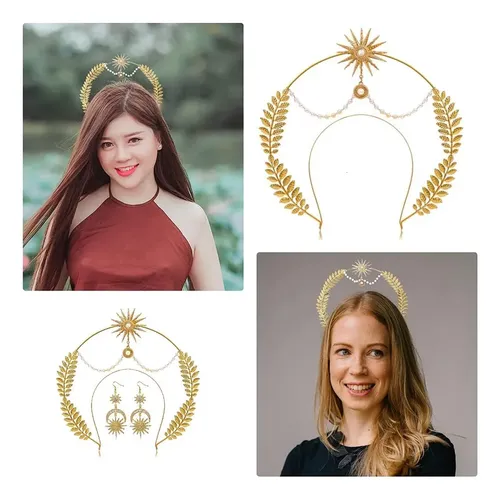 Diadema Sun Goddess Crown Para Mujer