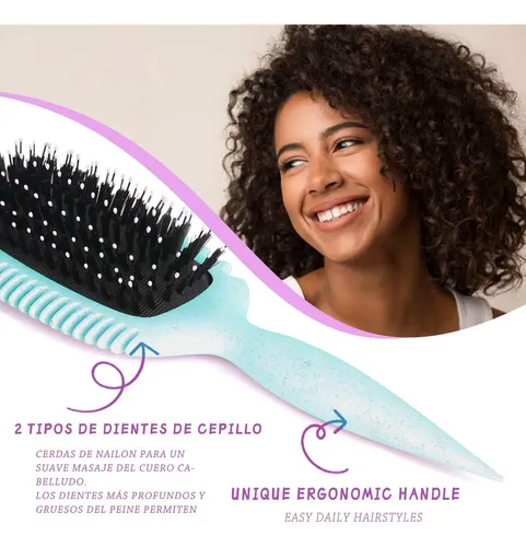 Cepillo Para Cabello Rebote Rizado Peine De Define &uf