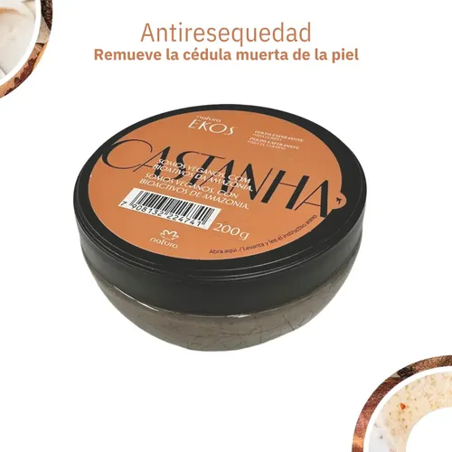 Exfoliante Castaña Cuerpo Ekos 200g en pulpa