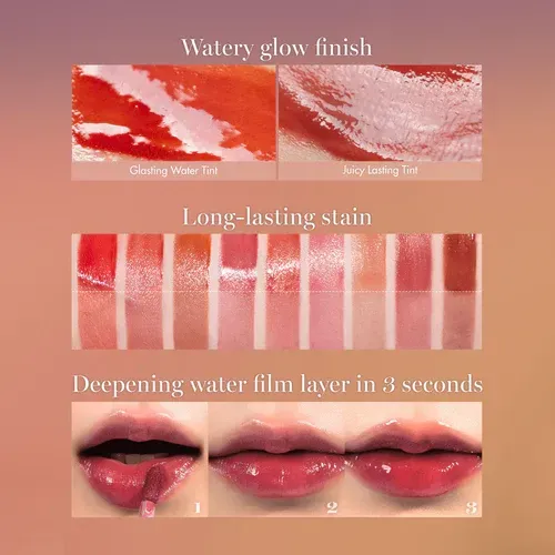 Rom&nd K-beauty Glasting Water Tint Color #05 Rose Splash