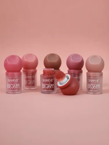 Rubor/blush Liquido Bloom Larga Duracion Con Esponja Saniye