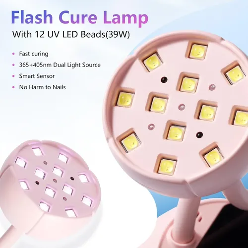 Lámpara Uv Led Para Uñas Gel 39w Con Sensor Y Usb
