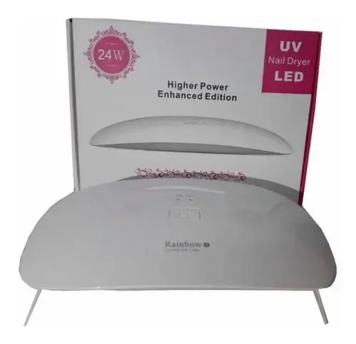 Cabina Led Uv Sun Uñas Gelificadas Esmaltadas 24w Color Blanco