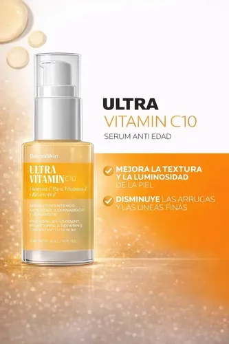 Serum Concentrado Antioxidante Ultra Vitamina C10 Dermaskin Todo Tipo De Piel Día/noche