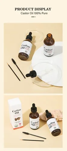 Aceite De Ricino Para Crecimiento De Pestañas Y Cejas 60ml 2